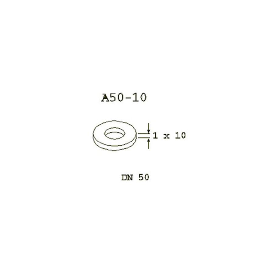 Passtuk A50-10 DN50 PN6 10mm +bouten, pakkingen