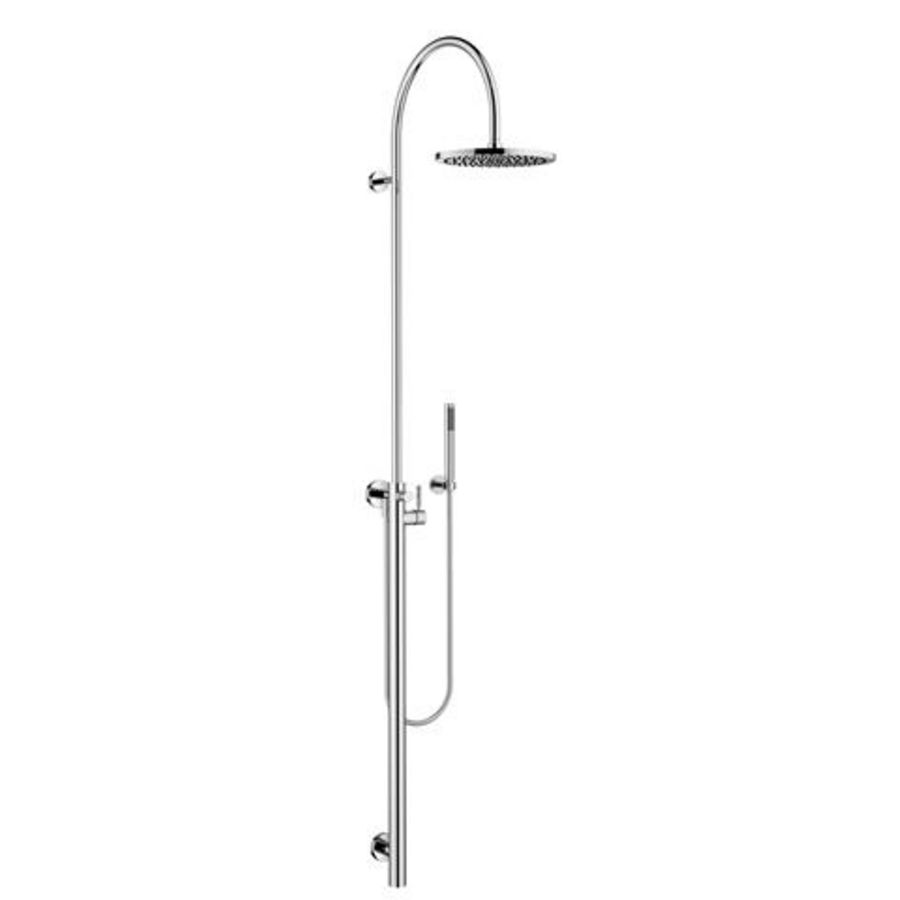 Kraanbuis douche-1-hendel mengkraan z.handdouche Champagne gebor