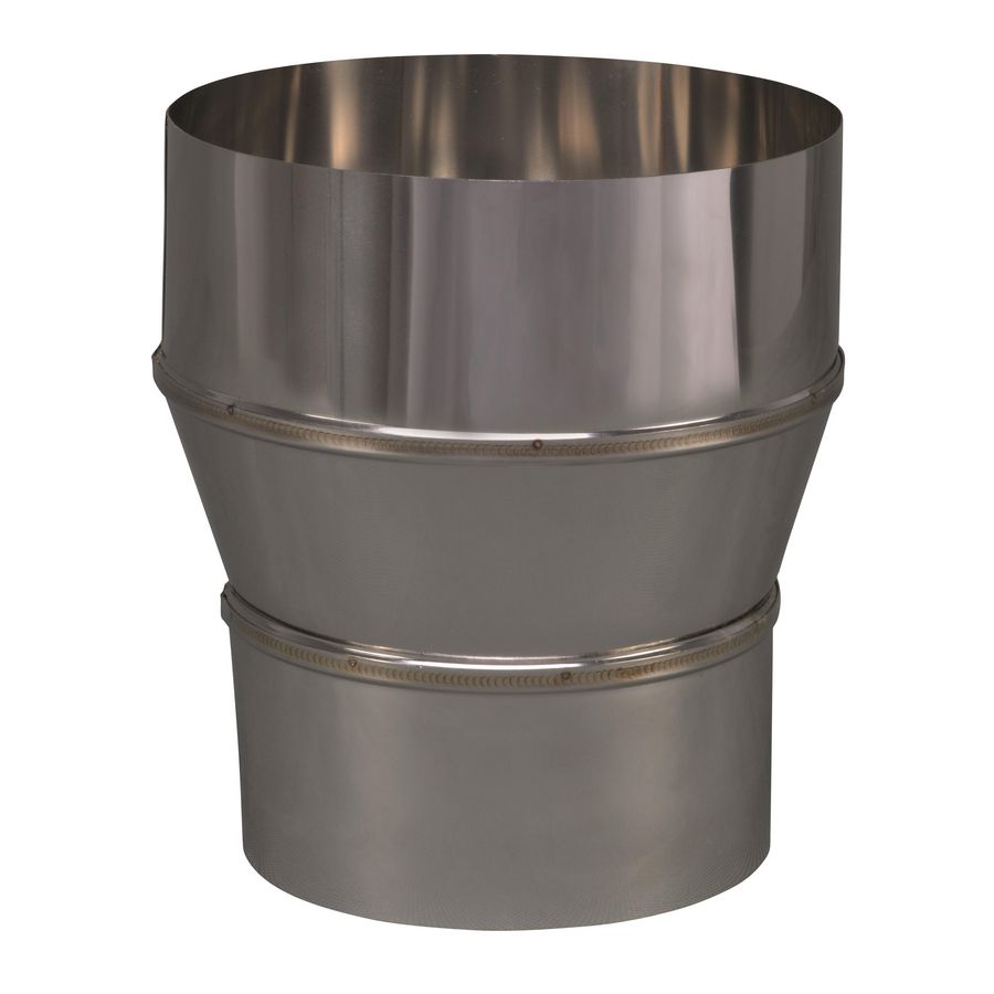 EW RVS verloopstuk 124mm uitw. - 150mm