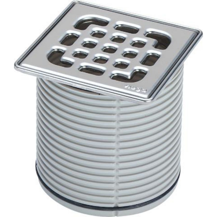 Opzetstuk 100x100 kunststof/grijs 49342-555207