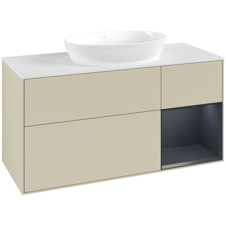 Wastafelonderkast Finion 1200x603x501mm S.Grey Matt Lacquer GA71HGHJ