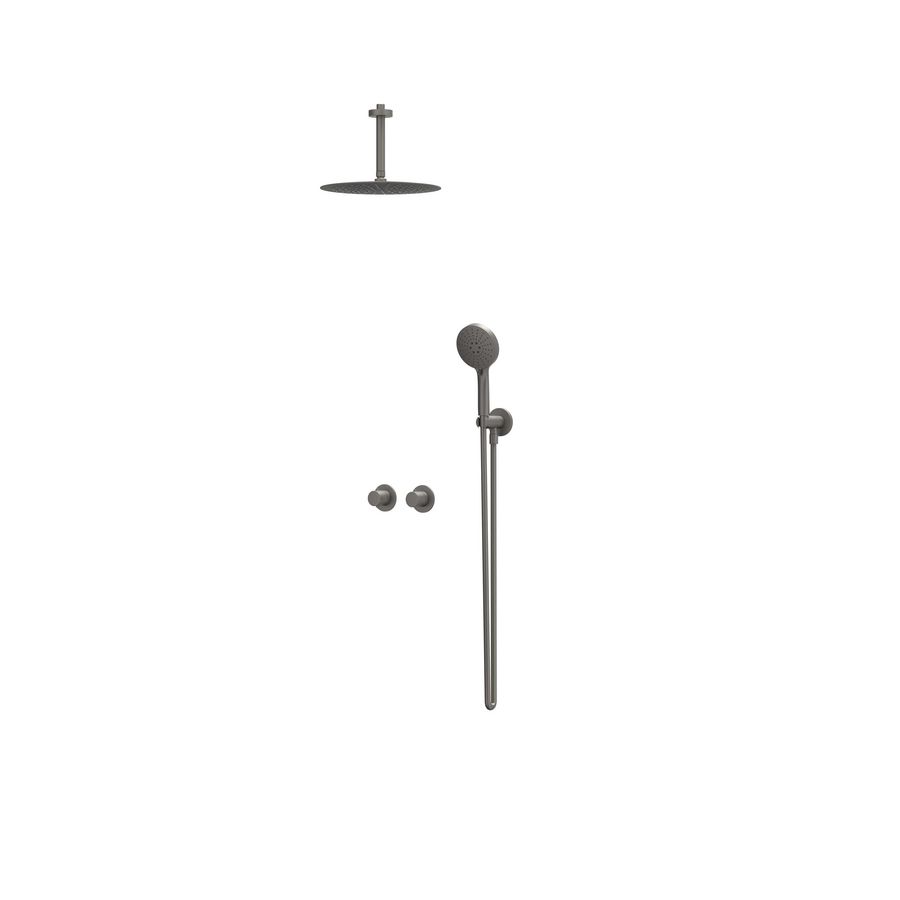 Afbouwdeel regendouche IVY combiset Bond 3 inbouwthermostaat symmetry gebor. metal black CSB3EXGMCBA excl. inbouwbox