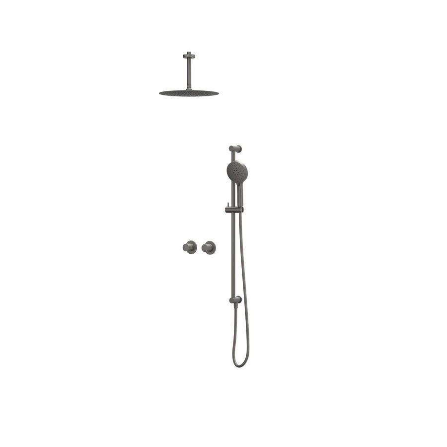 Afbouwdeel regendouche IVY combiset Bond 3 inbouwthermostaat symmetry gebor. metal black CSB3EXGMCBB excl. inbouwbox