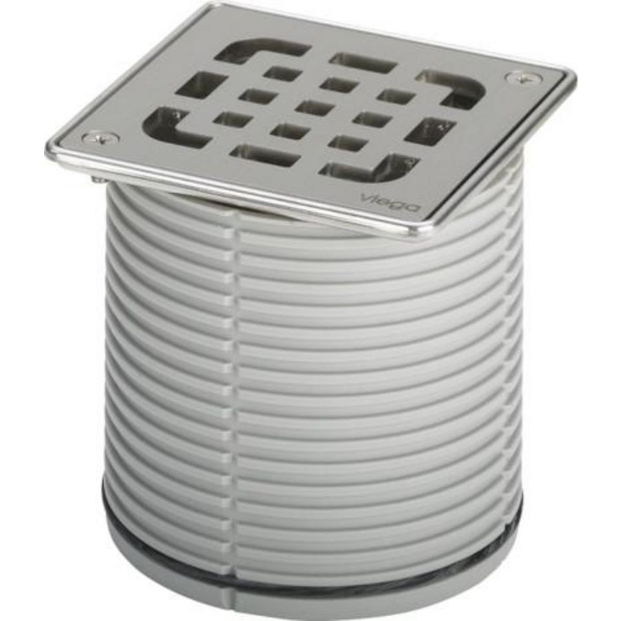 Opzetstuk 100x100 kunststof/grijs 49343-555214