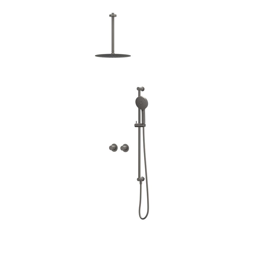 Afbouwdeel regendouche IVY combiset Bond 3 inbouwthermostaat symmetry gebor. metal black CSB3EXGMCCB excl. inbouwbox