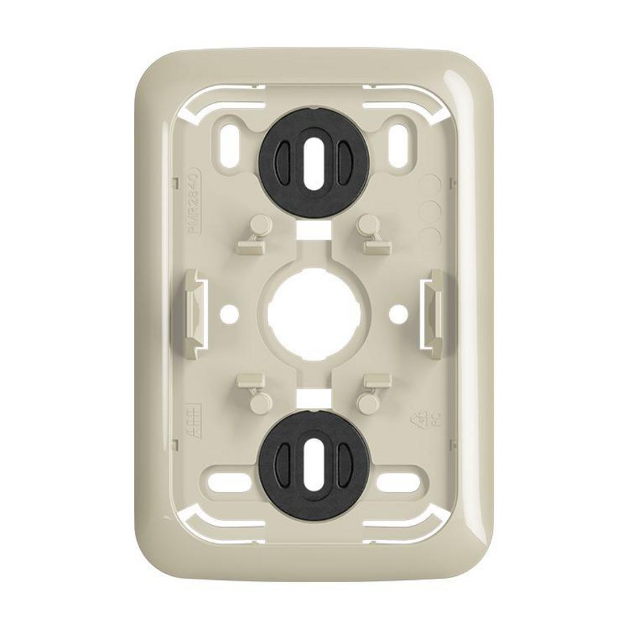 Montageplaat 2v Wandcontactdoos opb AP creme