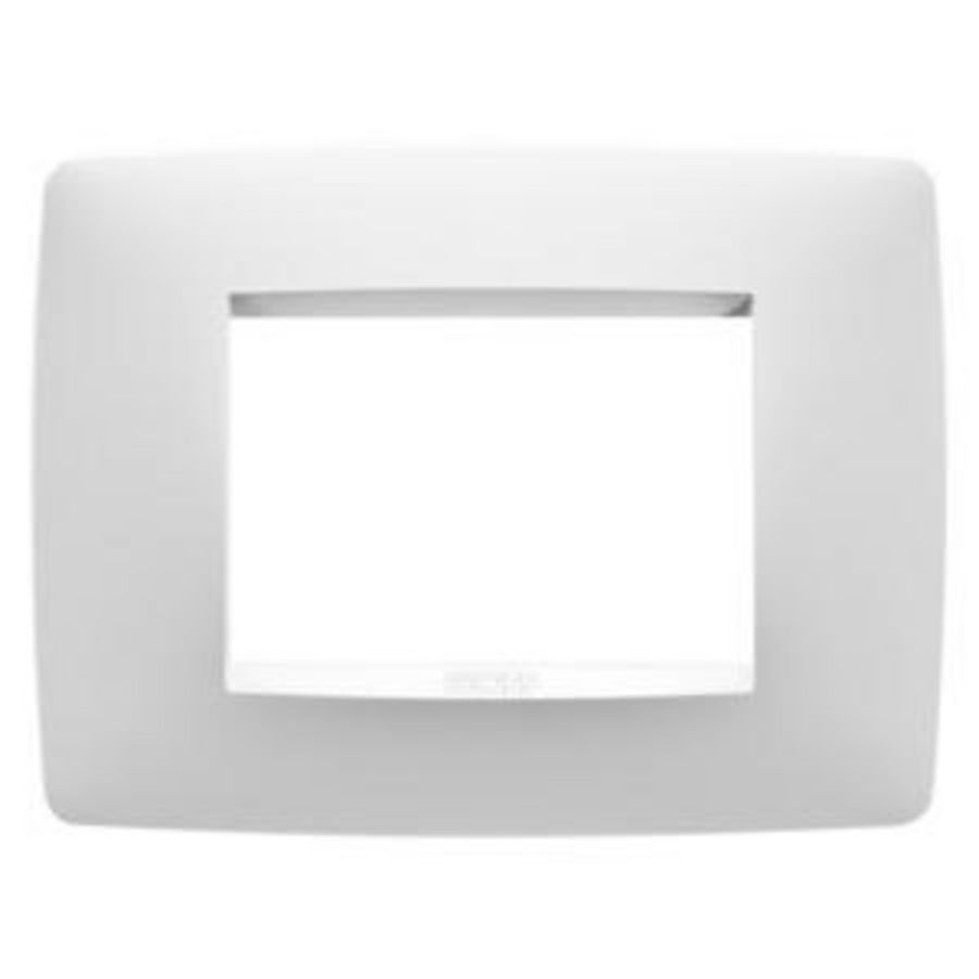 ONE PLATE-IN PAINTED TECHNOPOLYMER-3 MODULE-SATIN WHIT