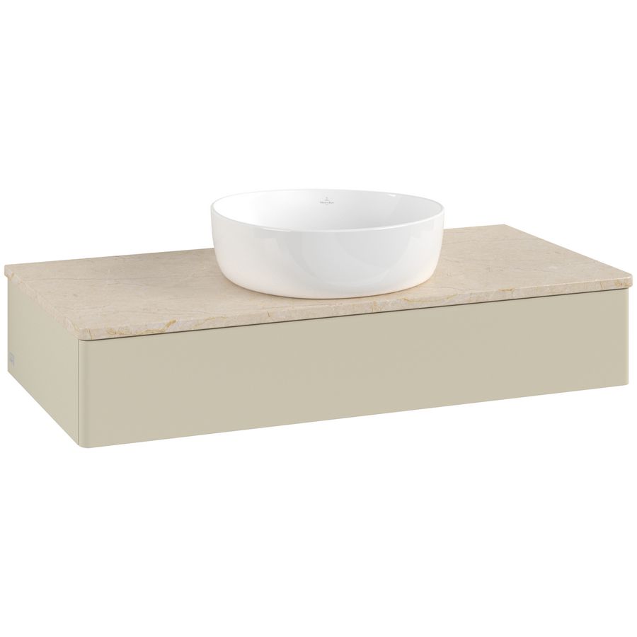Wastafelonderkast Antao 1000x190x500mm S.Grey Matt Lacquer K09013HJ