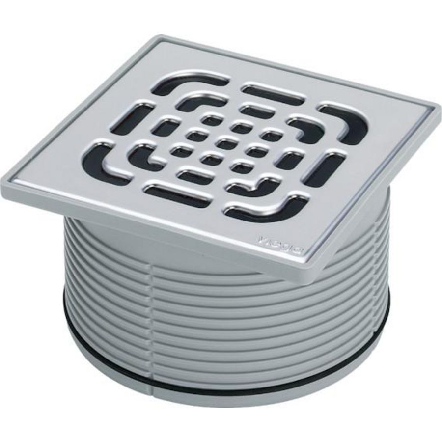 Opzetstuk 150x150 kunststof/grijs 49225-555498