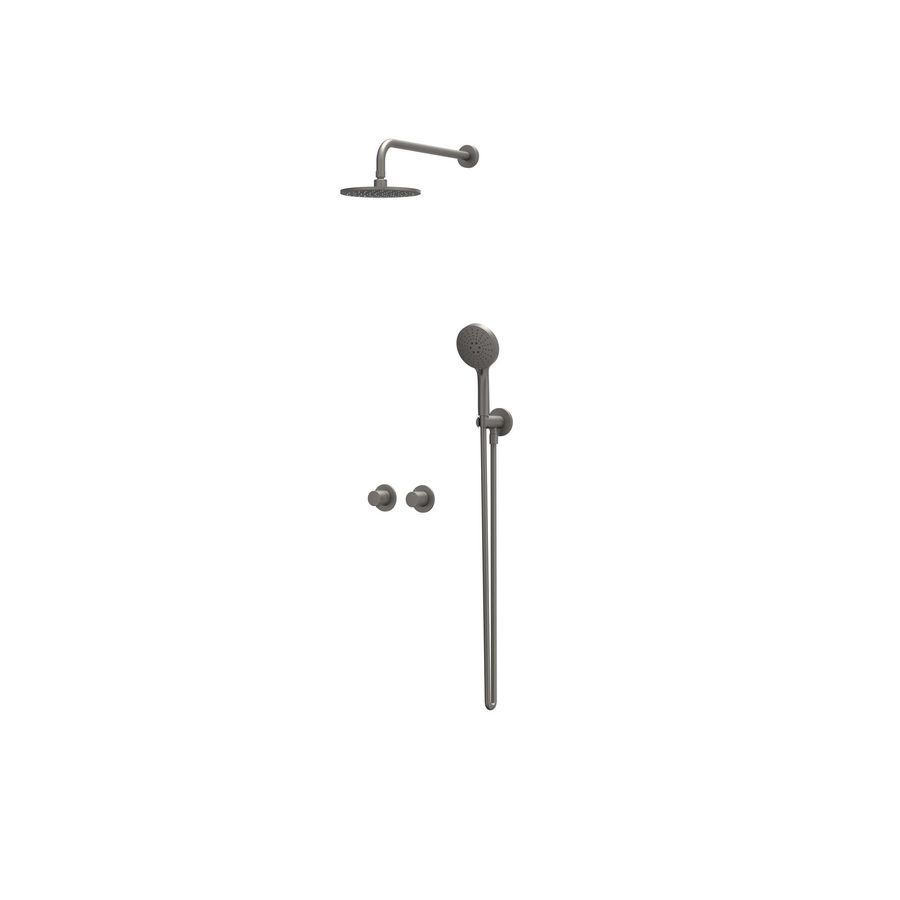 Afbouwdeel regendouche IVY combiset Bond 3 inbouwthermostaat symmetry gebor. metal black CSB3EXGMDAA excl. inbouwbox