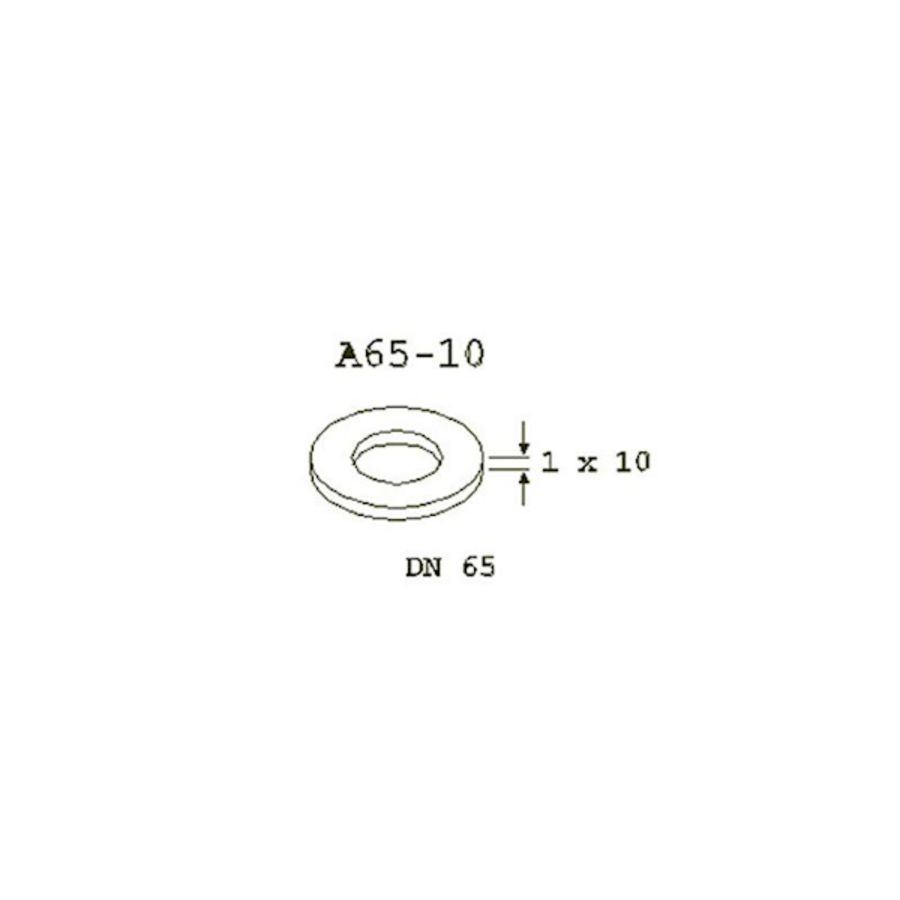 Passtuk A65-10 DN65 PN6 10mm +bouten, pakkingen