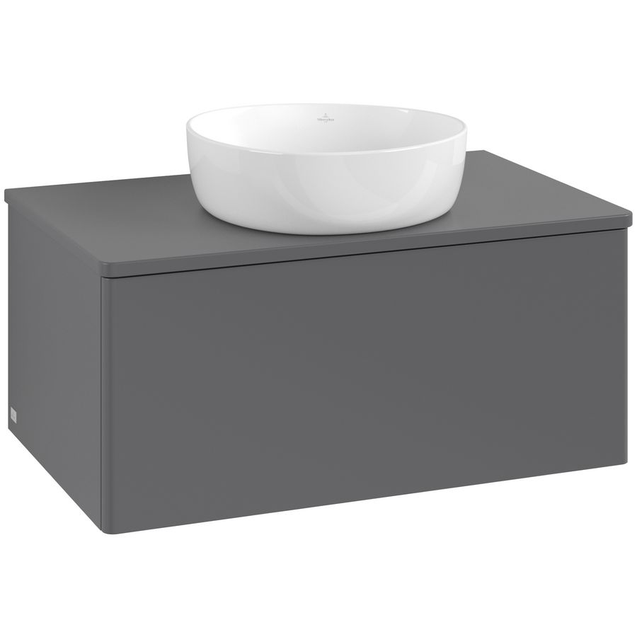 Wastafelonderkast Antao 800x360x500mm Antr. Matt Lacquer L30010GK