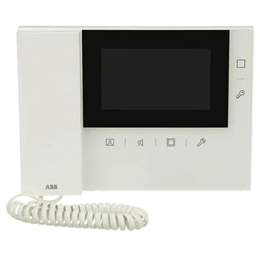 Binnenpost deurcomm. Opbouw 4,3"  incl. handset wit