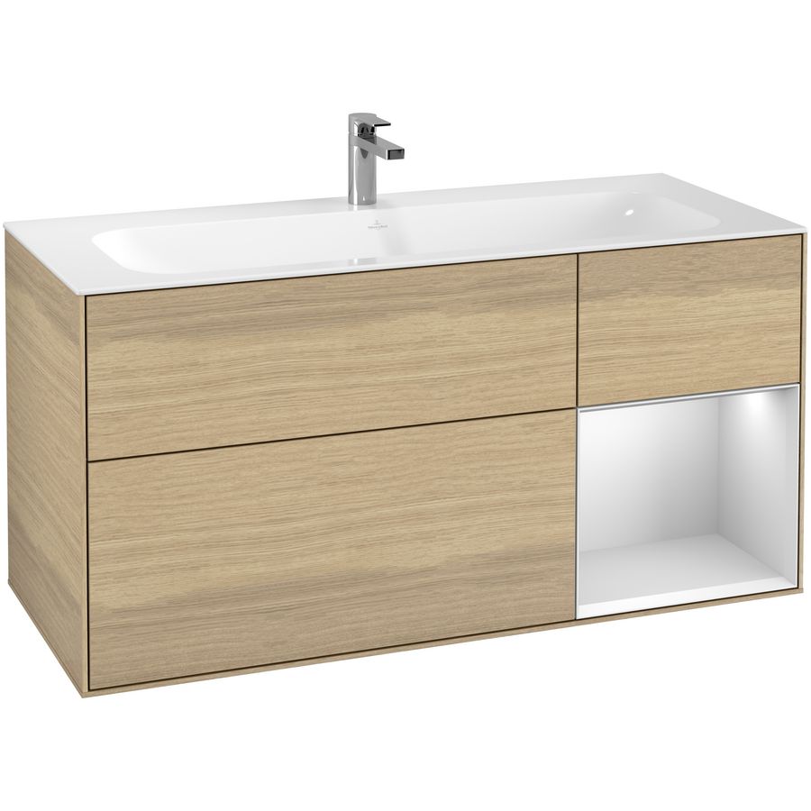 Wastafelonderkast Finion 1196x591x498mm Oak Veneer G070MTPC