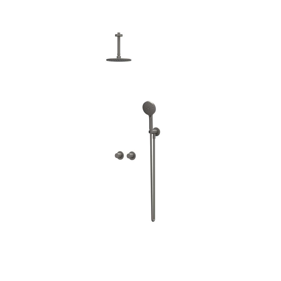 Afbouwdeel regendouche IVY combiset Bond 3 inbouwthermostaat symmetry gebor. metal black CSB3EXGMDBA excl. inbouwbox