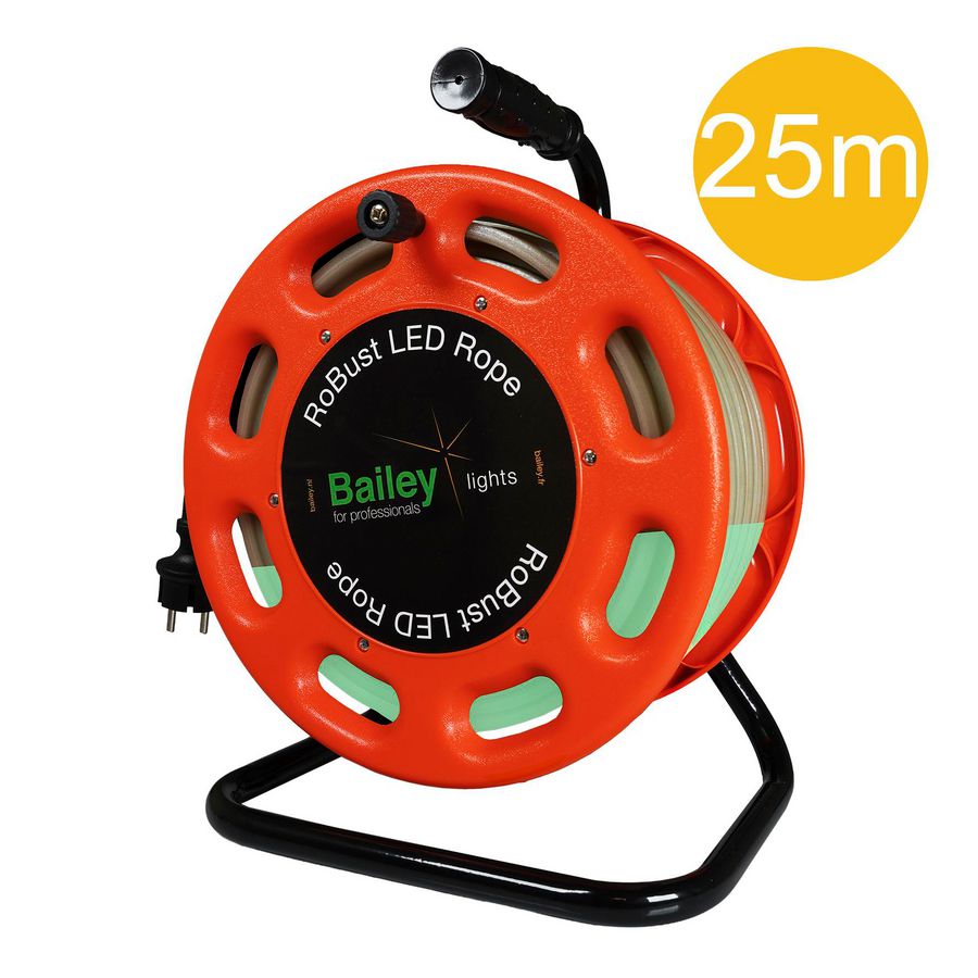 RoBust LED Rope SafeGlow 25M 12W/m 1000lm/m 6500K op haspel