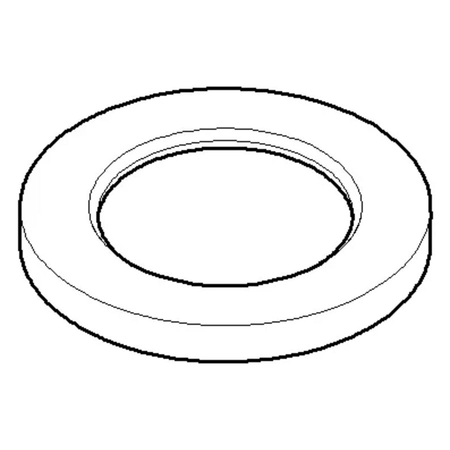 Rozet 46x28,6x5mm Mat Zwart