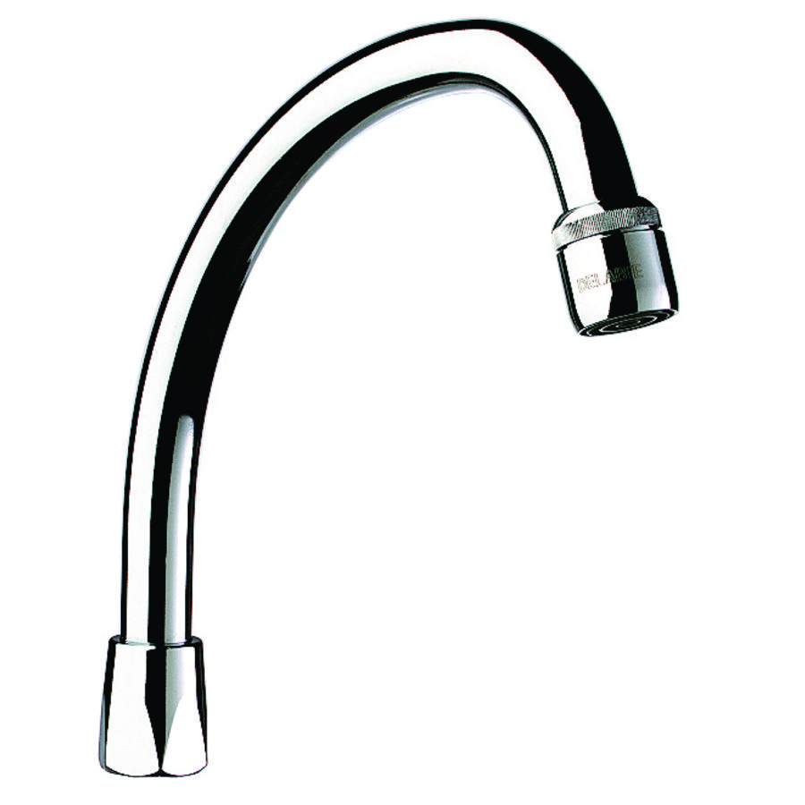 Uitloop boven 1/2" sprong 150mm m. regelb. perlator