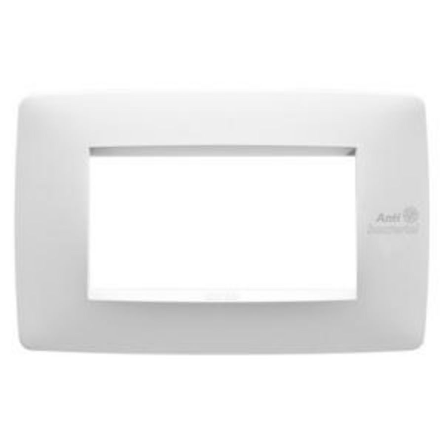 ONE PLATE-TECHNOPOLYMER-4 MODULES-WHITE-ANTIBACTERIA