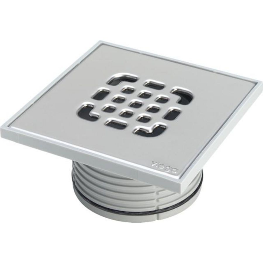 Opzetstuk 150x150 kunststof/grijs 49344-555238