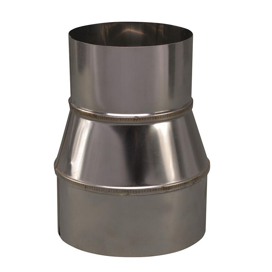 EW RVS verloopstuk 129mm uitw. - 100mm