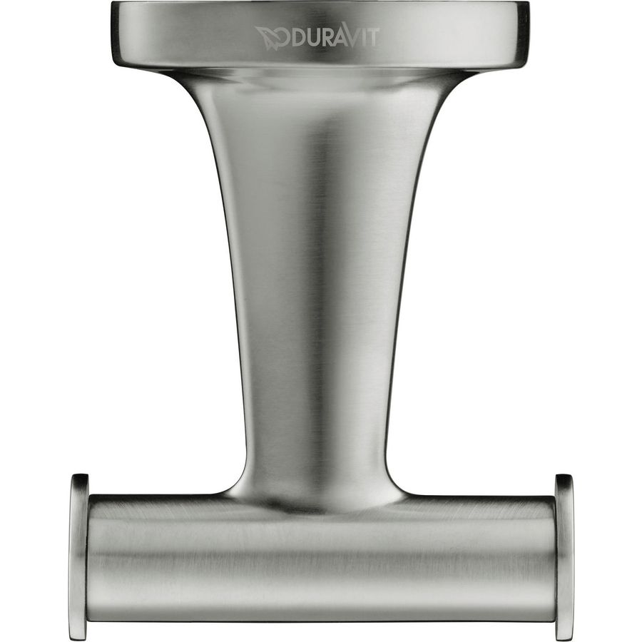 Starck T Handdoekhaak doppelt rvs Geborsteld 60x76x50mm