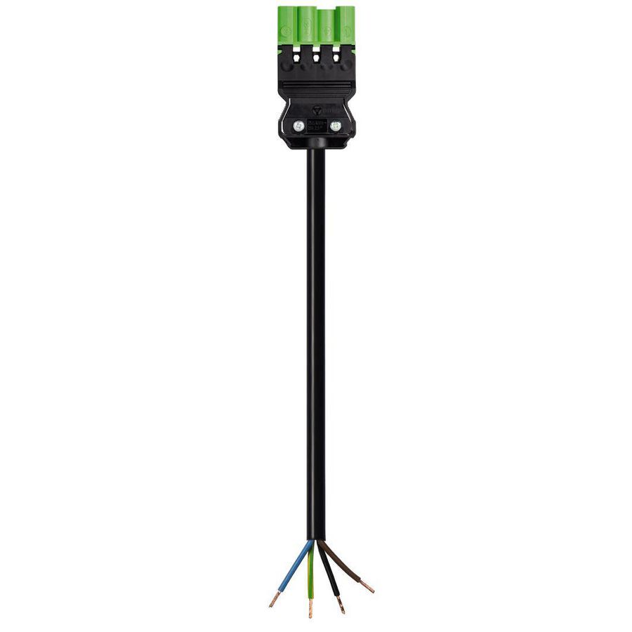 Aansluitsnoer GST18I4 male 1,5mm² 100cm CCA groen VVE=50