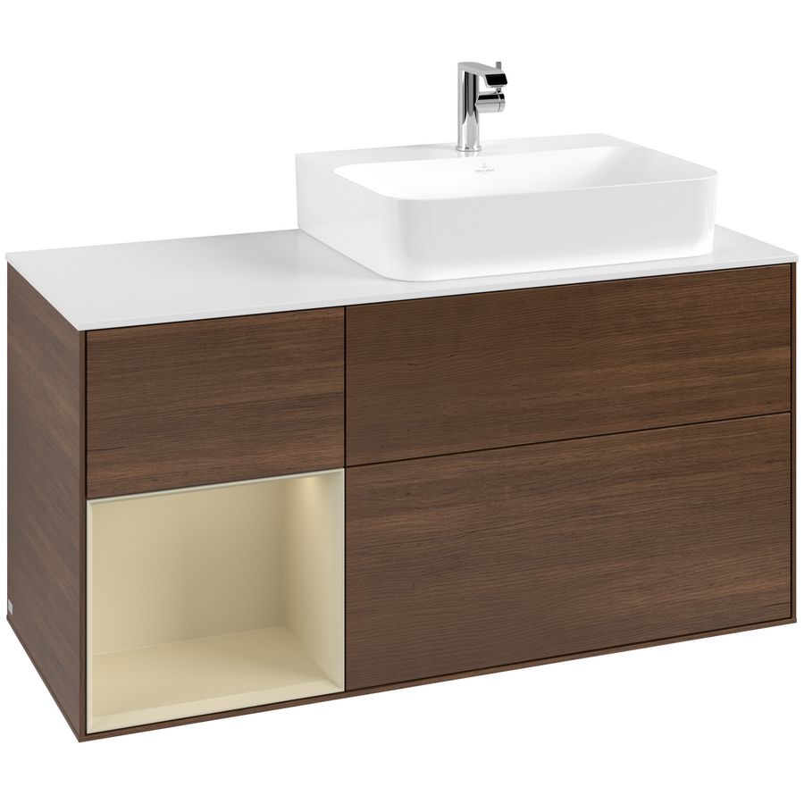 Wastafelonderkast Finion 1200x603x501mm W.Veneer F141HJGN