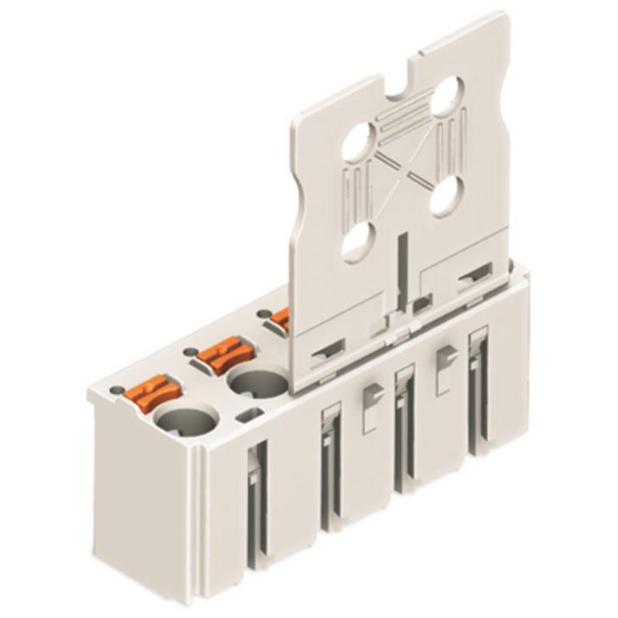 1-draads FE steker Druk lichtgrijs 2092-3105 VVE=100