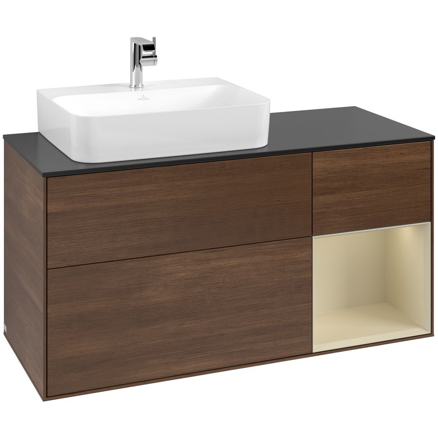 Wastafelonderkast Finion 1200x603x501mm W.Veneer F152HJGN