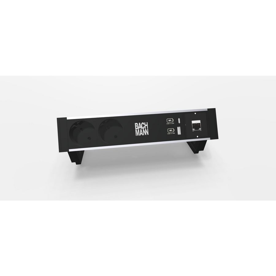DESK 2 2x 230V RA 1x USB A/C chrgr 1x CAT6 0,2m GST o.g. inc