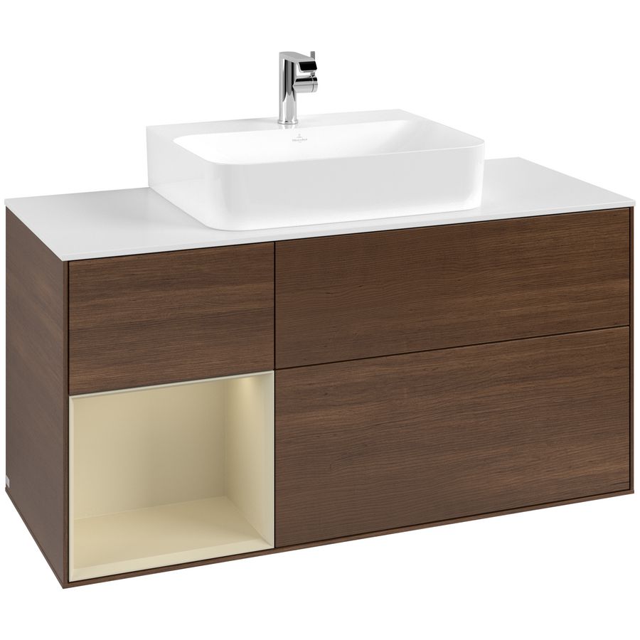 Wastafelonderkast Finion 1200x603x501mm W.Veneer F161HJGN