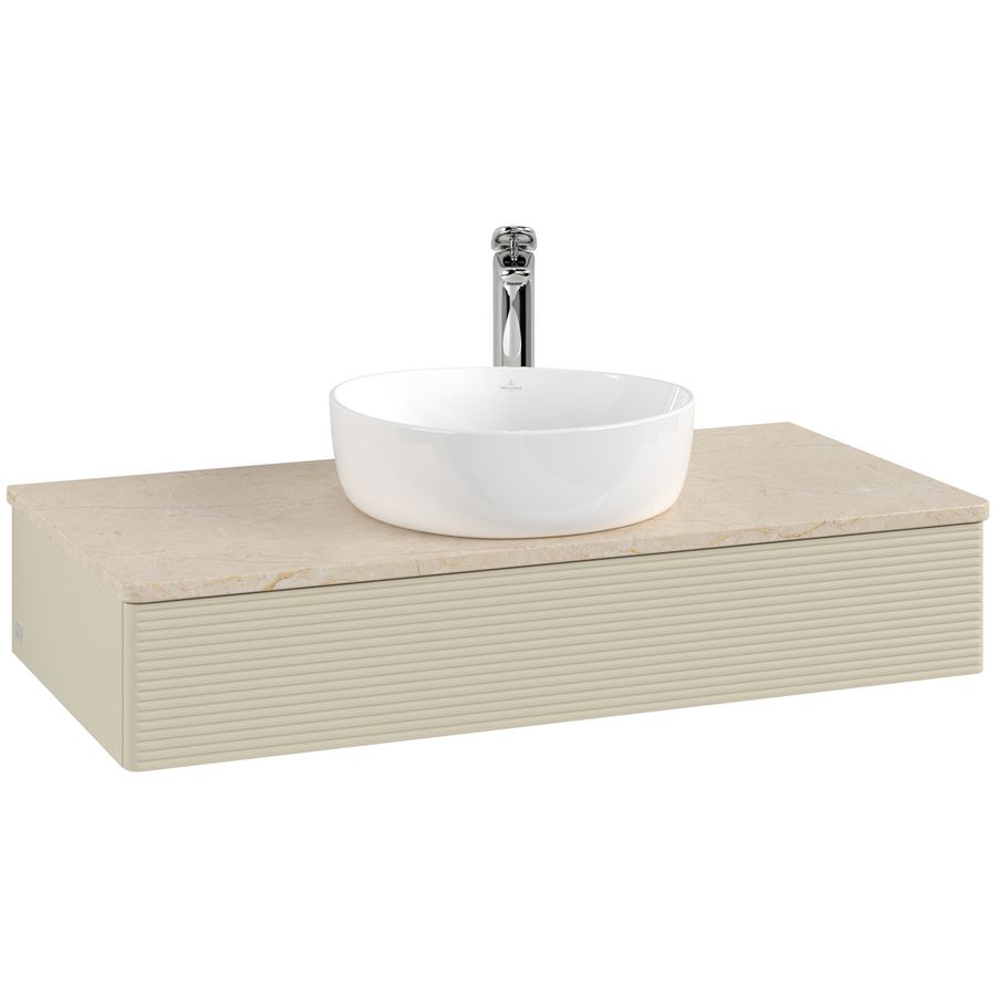 Wastafelonderkast Antao 1000x190x500mm S.Grey Matt Lacquer K09153HJ