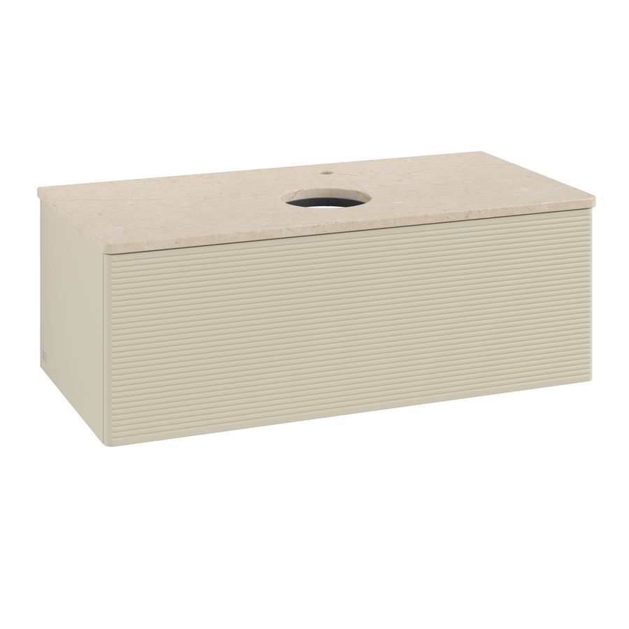 Wastafelonderkast Antao 1000x360x500mm S.Grey Matt Lacquer K31153HJ