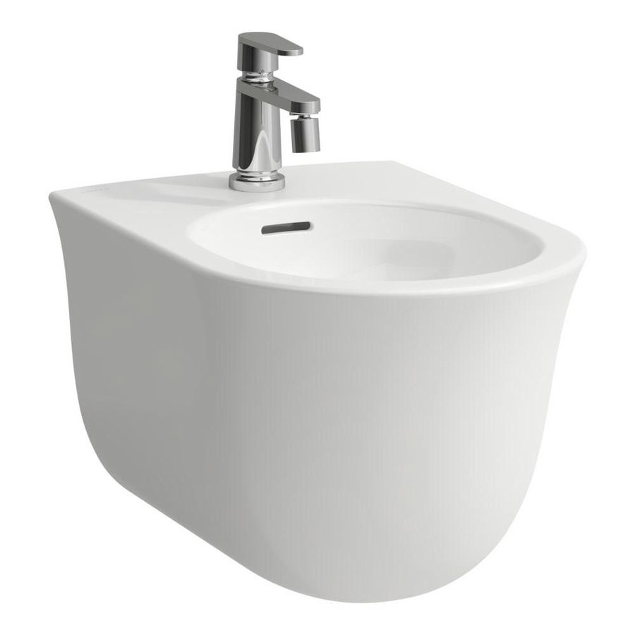 Wandbidet Met Overloop wit