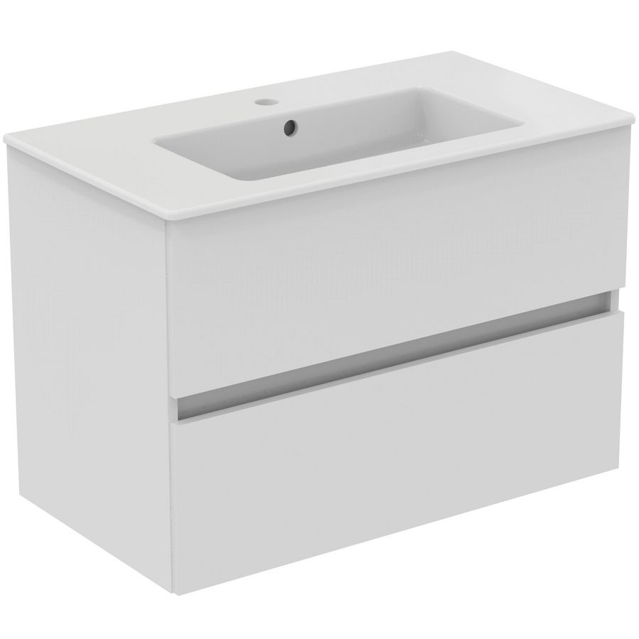 Wastafelmeubel pack 800mm glanzend wit tiempo R0574WG