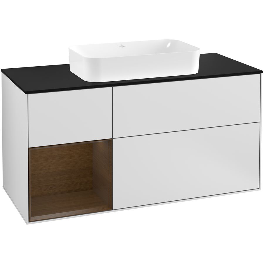 Wastafelonderkast Finion 1200x603x501mm White Matt Lacquer G292GNMT