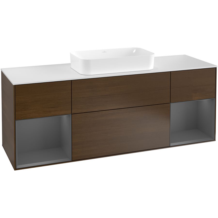 Wastafelonderkast Finion 1600x603x501mm W.Veneer G331GKGN