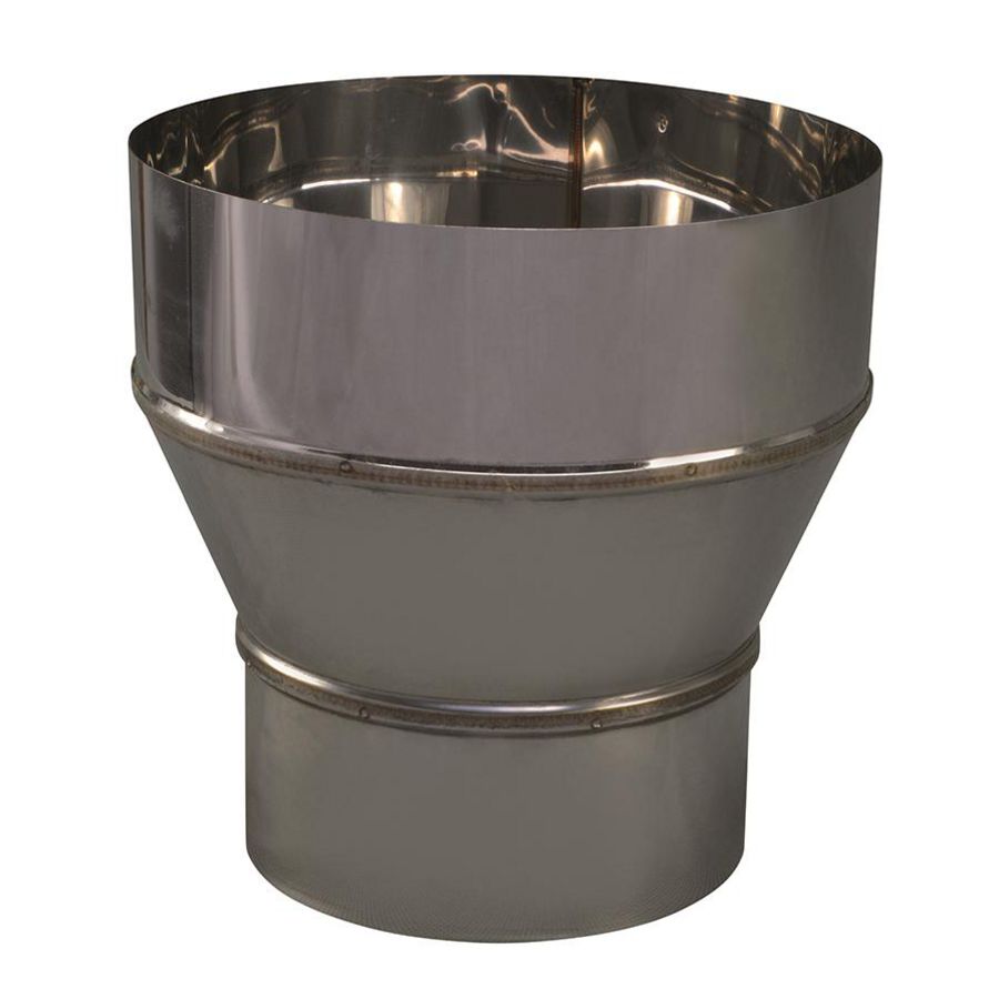 EW RVS verloopstuk 129mm uitw. - 180mm