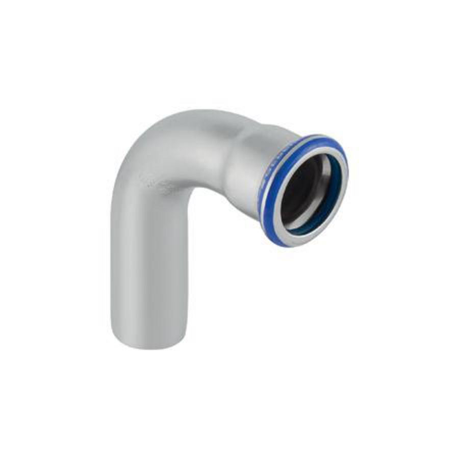 Insteekbocht 90° MAPRESS RVS FKM blauw spie x pers 28mm VVE=5