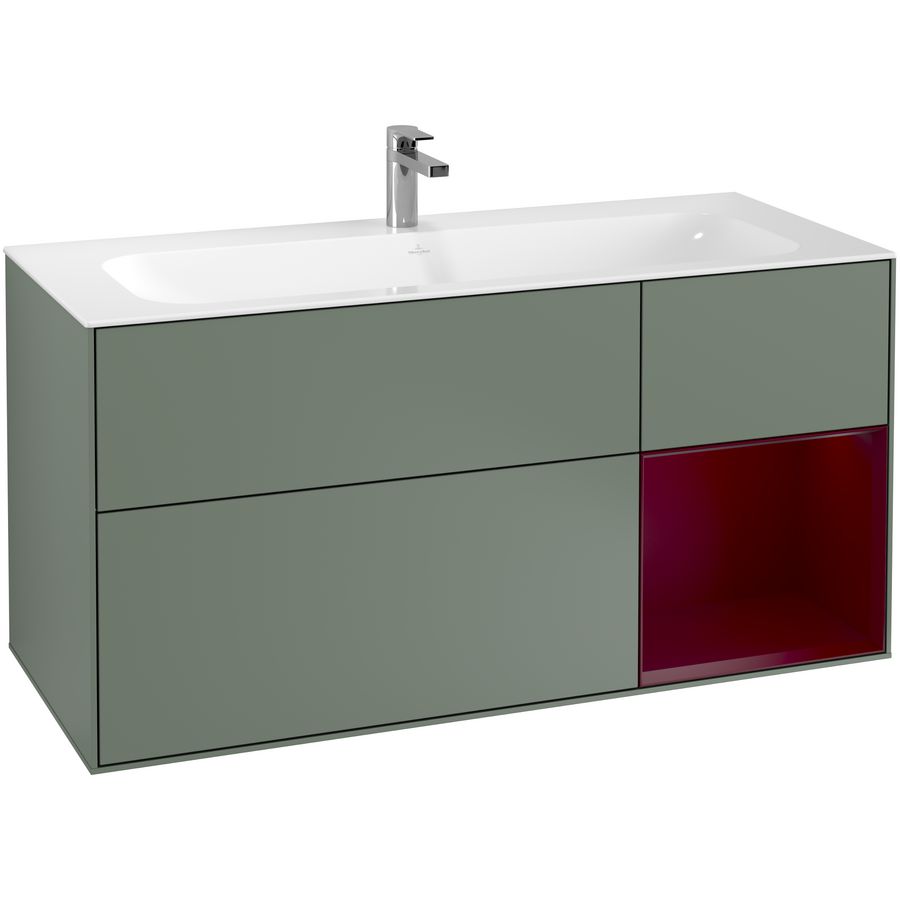 Wastafelonderkast Finion 1196x591x498mm Olive Matt Lacquer F070HBGM
