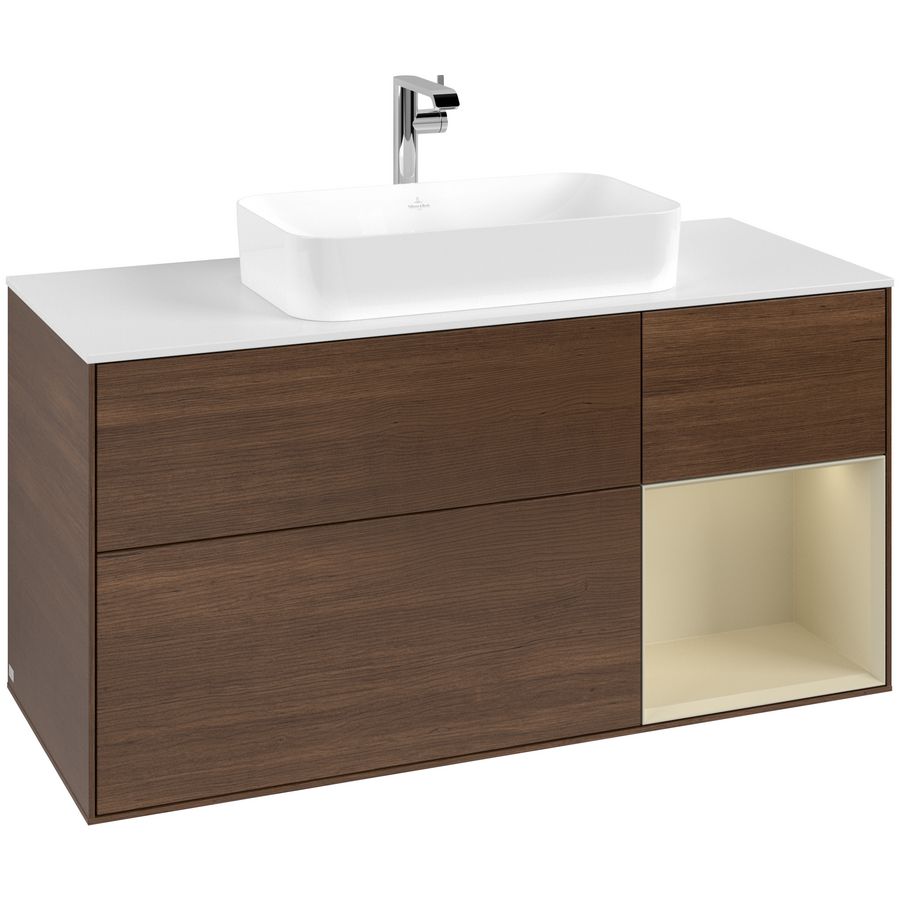 Wastafelonderkast Finion 1200x603x501mm W.Veneer F301HJGN