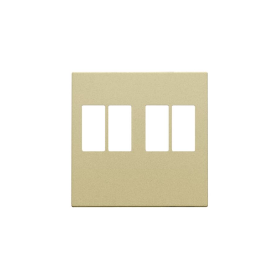 Afwerkingsset 2-voudige luidsprekeraansl. gold coated