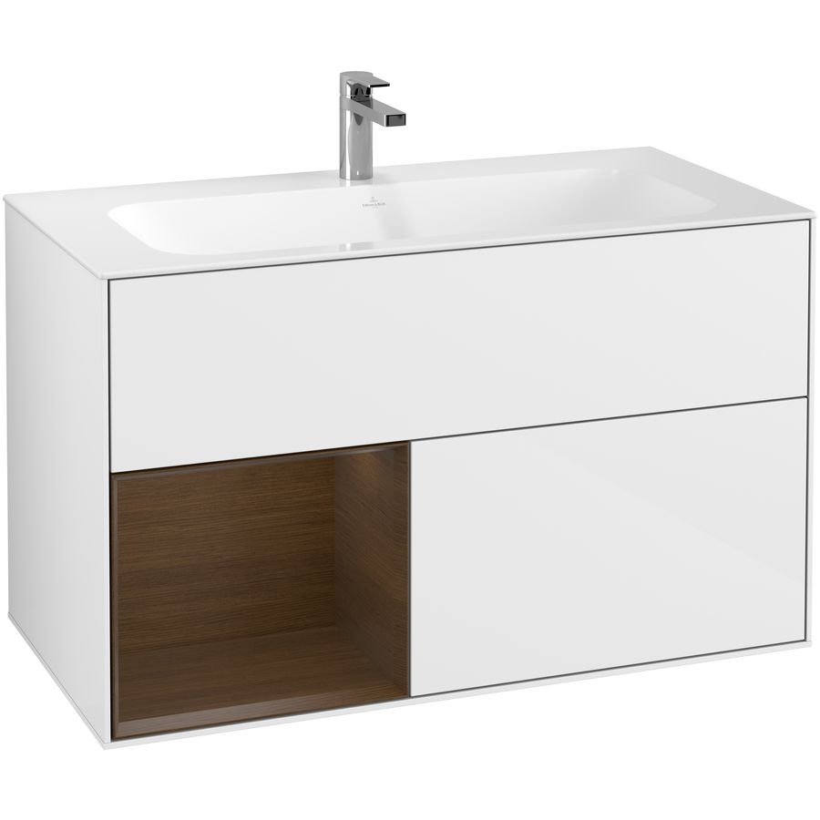 Wastafelonderkast Finion 996x591x498mm G.White.L F030GNGF