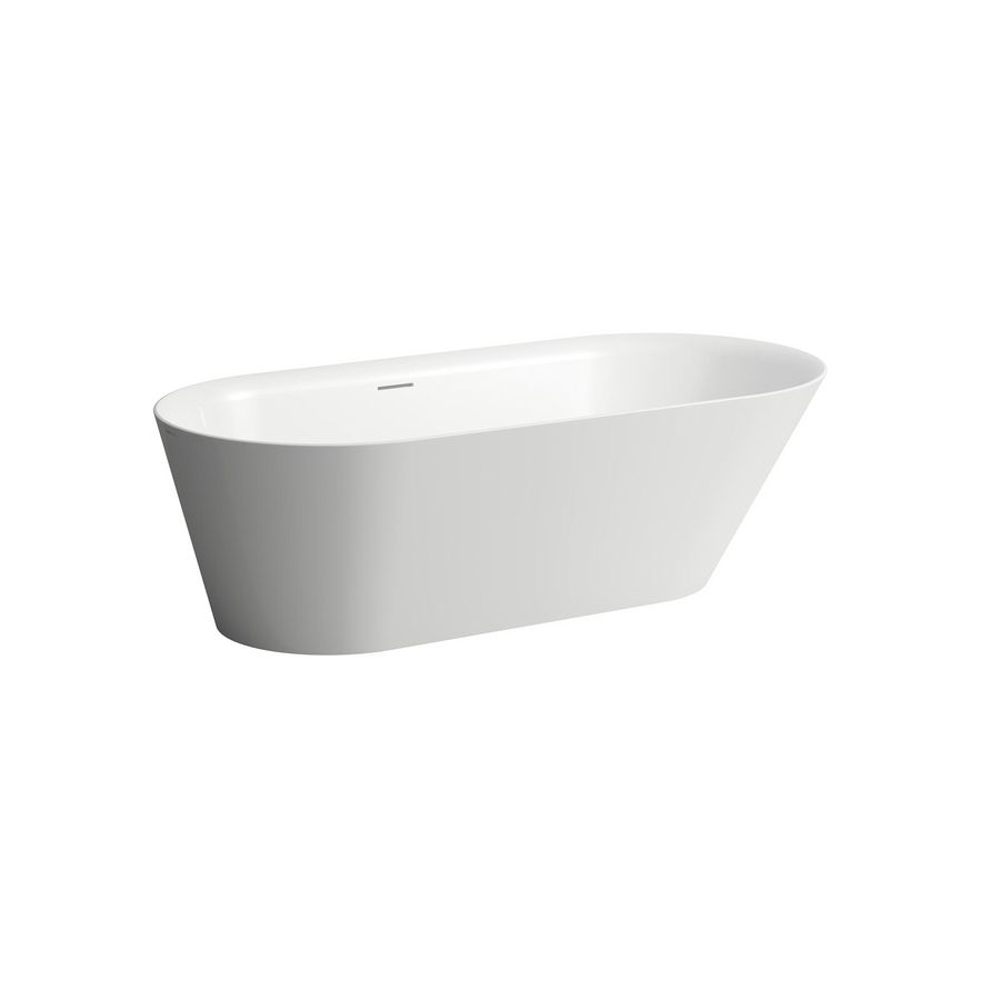 Kartell vrijstaand bad 1715x811mm wit m.waste+overloop