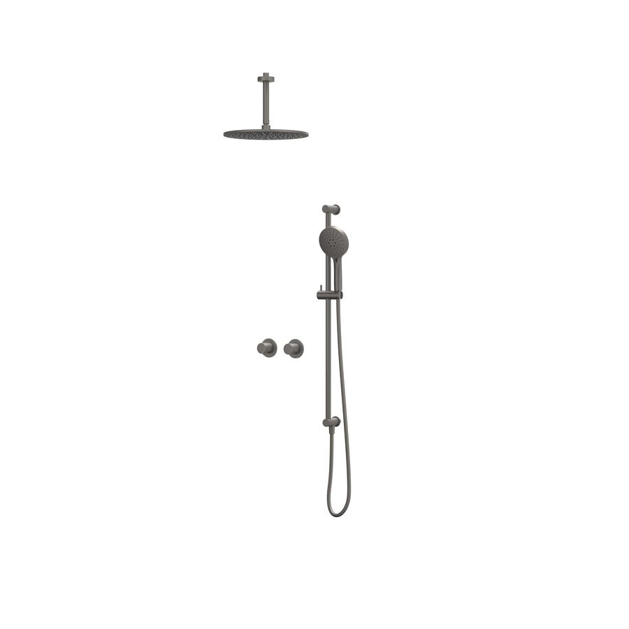Afbouwdeel regendouche IVY combiset Bond 3 inbouwthermostaat symmetry gebor. metal black CSB3EXGMFBB excl. inbouwbox