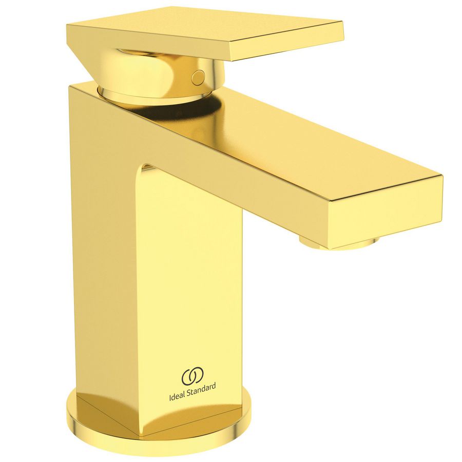 Wastafelmengkraan piccolo 5l/min m. waste brushed gold Extra