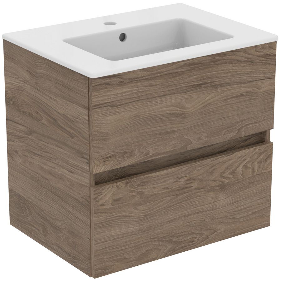 Wastafelmeubel pack 600mm flint hickory tiempo R0572Y9