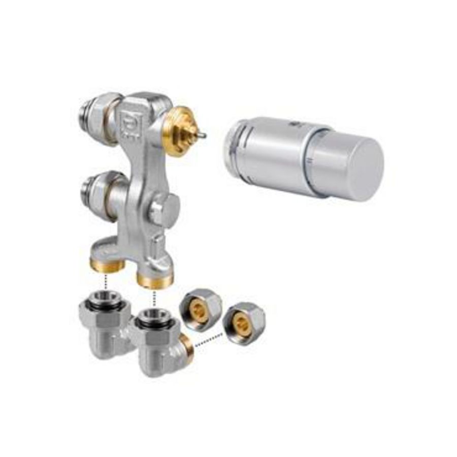 Set 11 Pro-Kraan wand 2P AS Fe/Cu 10/1