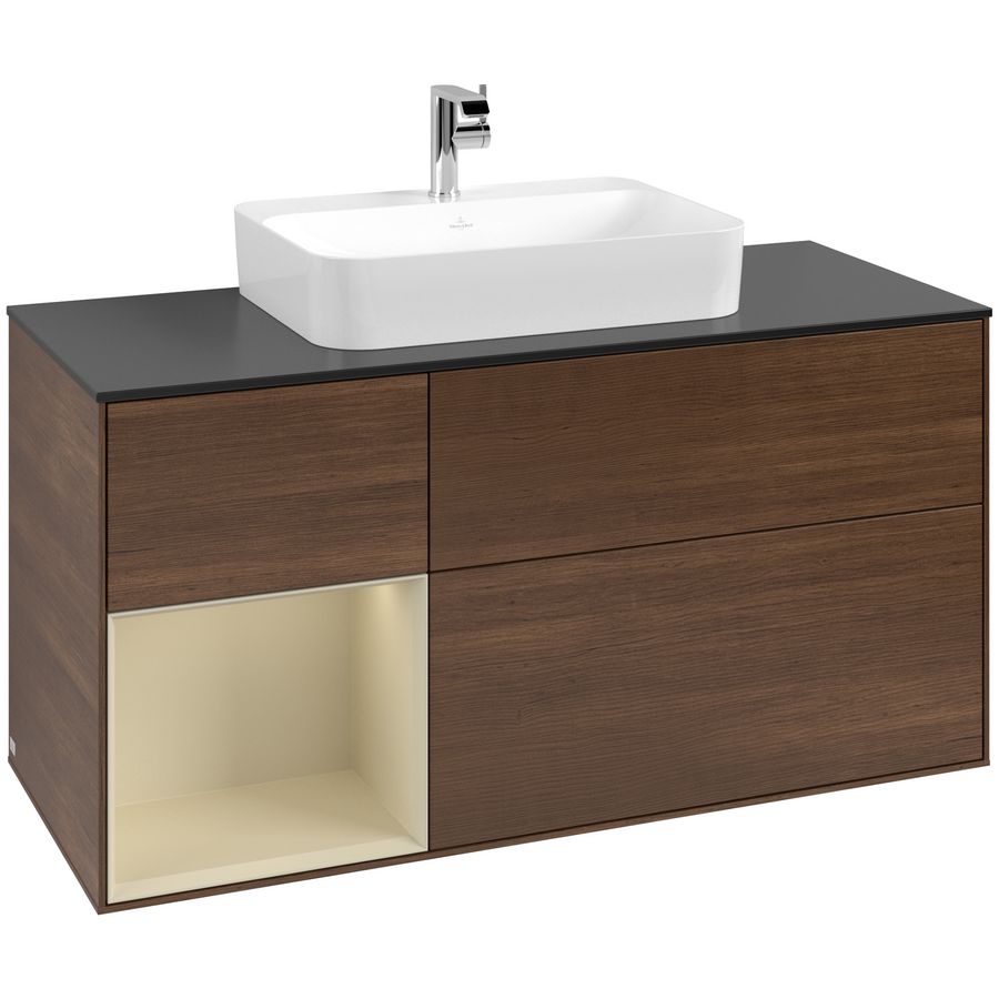 Wastafelonderkast Finion 1200x603x501mm W.Veneer F412HJGN